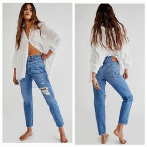 Levi's Blue Ankle & Cropped Jeans